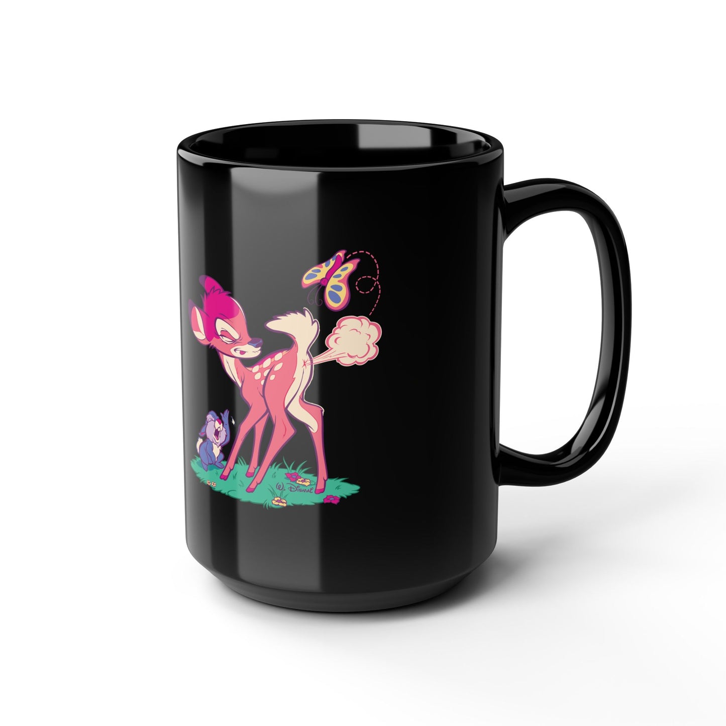 Fifth Floor Black Mugs, 15oz,