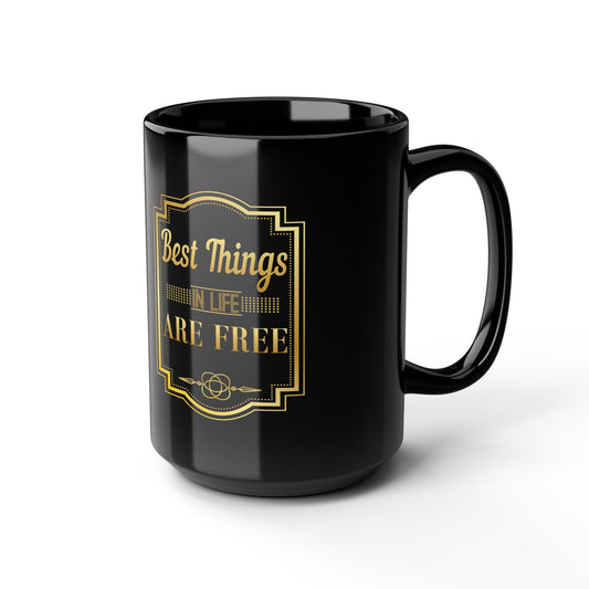 Fifth Floor Black Mugs, 15oz,