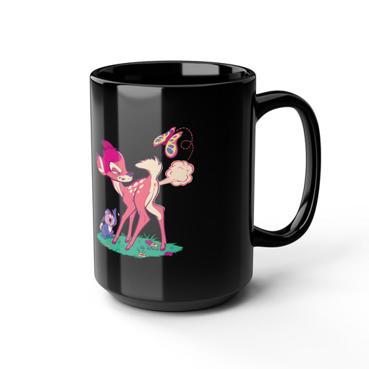 Fifth Floor Black Mugs, 15oz,