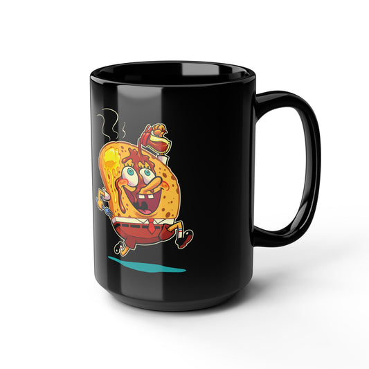 Fifth Floor Black Mugs, 15oz,