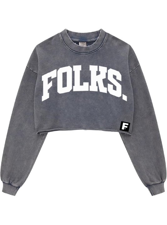 Rated F® Cropped Long Sleeve Crewneck