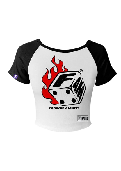 Rated F Rolling Flames Baby Tee