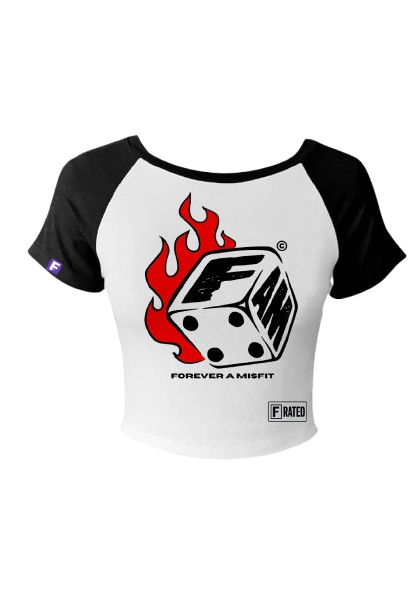 Rated F Rolling Flames Baby Tee