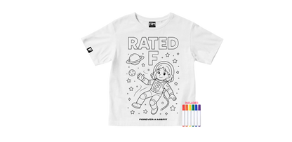 Rated F Youth “Color Your Tee” Set