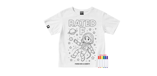 Rated F Youth “Color Your Tee” Set