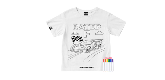 Rated F Youth “Color Your Tee” Set